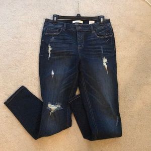 Boutique distressed jeans